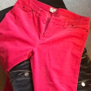 Vineyard Vines hit pink corduroy pants.